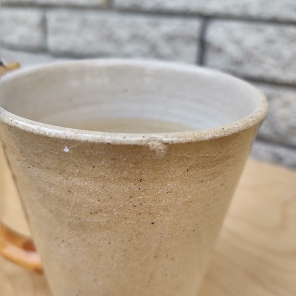 Stoneware Giraffe Mug (or Succulent Pot !) FLAW - Picture 5 of 9